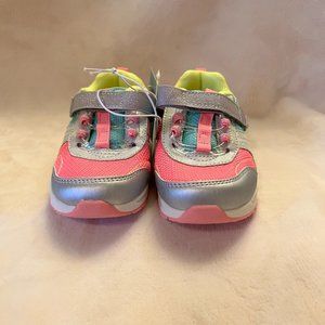 Stride Rite Pink and Silver Kids Sneakers